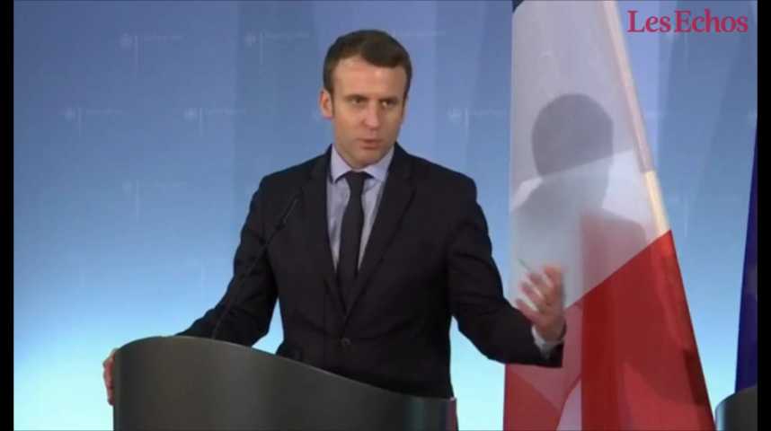 Illustration pour la vidéo Macron : « je suis le seul candidat vraiment pro-européen, et j'en suis fier »