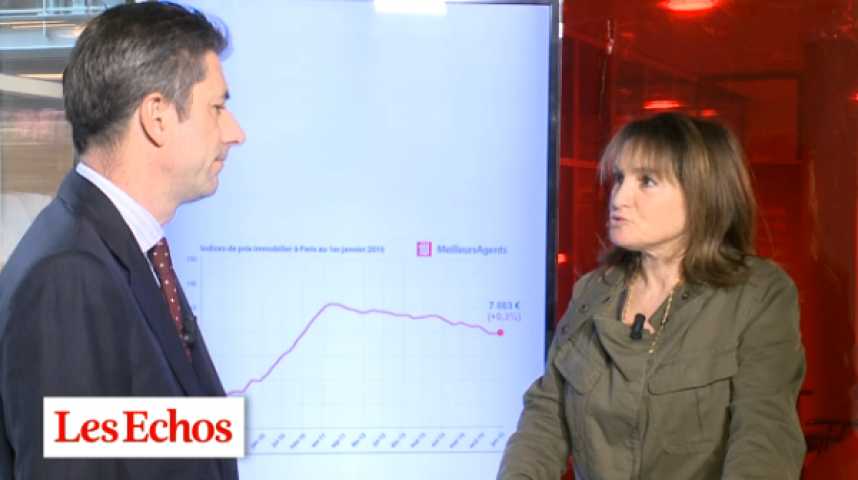 Illustration pour la vidéo Les prix de l'immobilier parisien devraient baisser de 3% en 2015