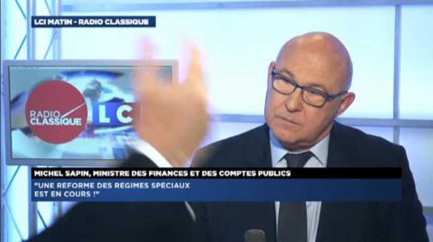 Illustration pour la vidéo Michel Sapin : "On n’a pas suffisamment réd uit le nombre de chômeurs, c’est évident"