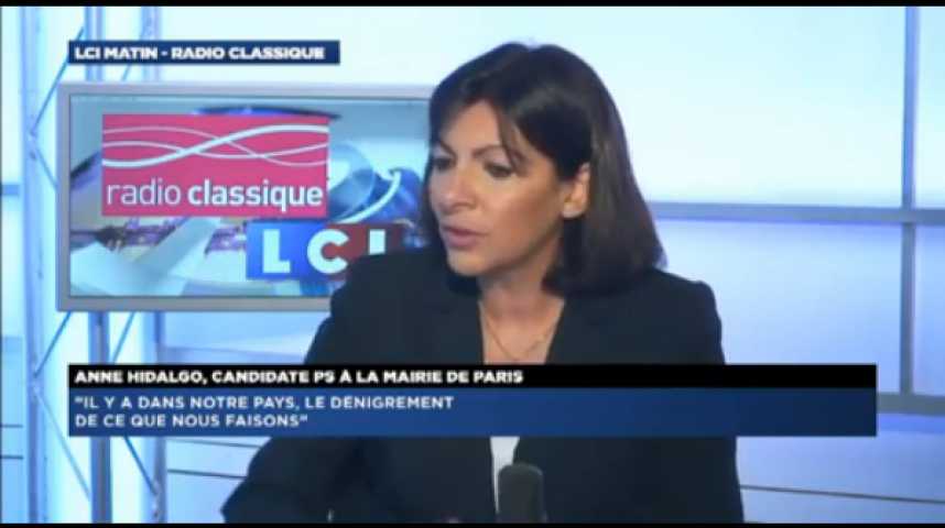 Illustration pour la vidéo Anne Hidalgo: "Je respecte NKM et ne suis pas dans l'invective et l'injure mais dans le projet."