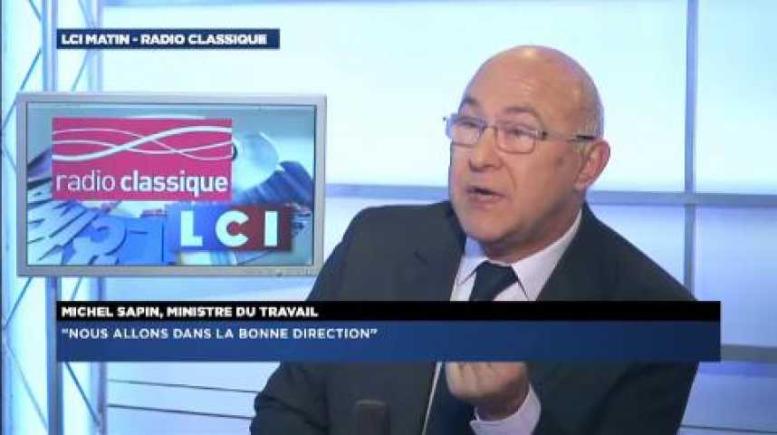 Illustration pour la vidéo Michel Sapin: "j'ai vu hier un Premier Ministre combatif "