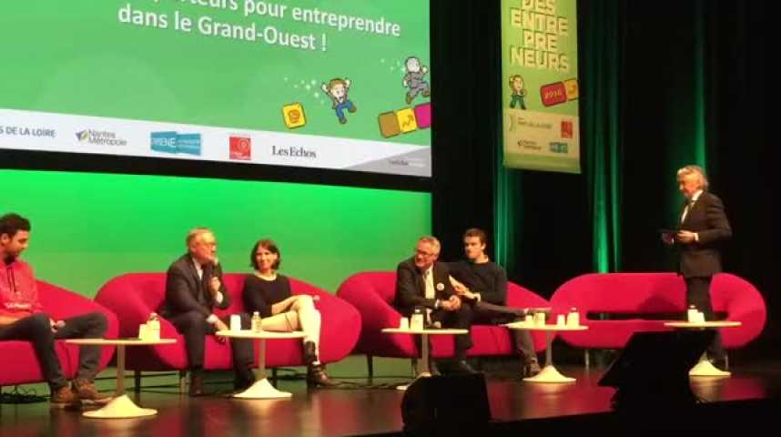 Illustration pour la vidéo PLÉNIÈRE D'OUVERTURE -Les secteurs porteurspour entreprendre dansle Grand-Ouest ! (Salon des Entrepreneurs Nantes 2016)