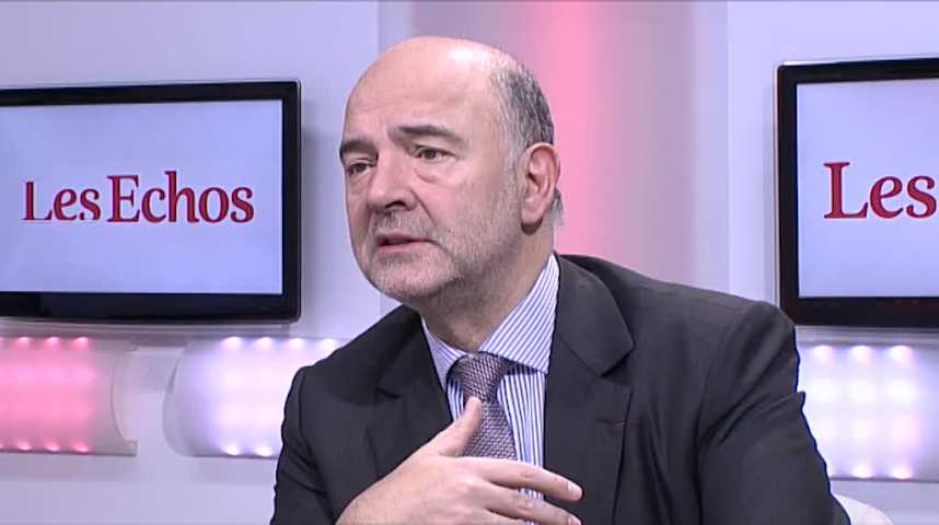 Illustration pour la vidéo Pierre Moscovici : "Marine Le Pen dans les 30 à 40% serait un choc terrible"