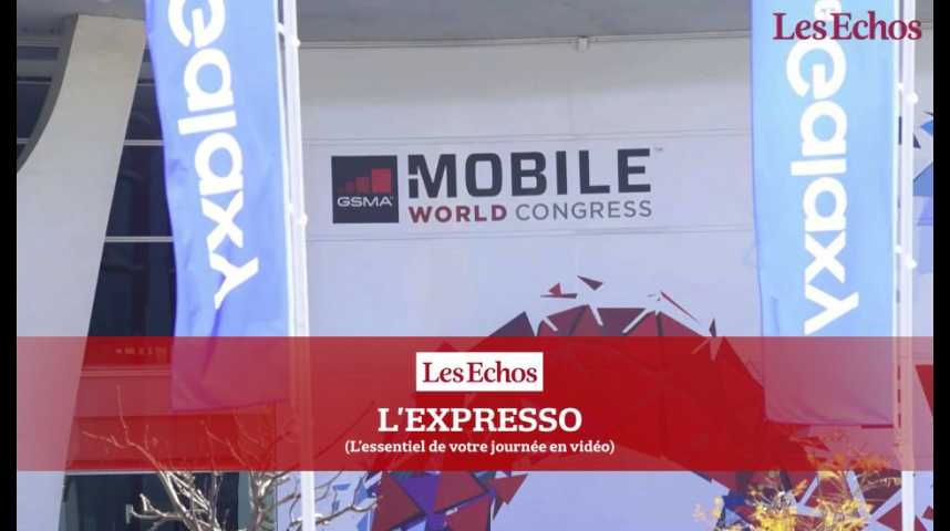 Illustration pour la vidéo Au Mobile World Congress, les fabricants se bousculent à coup d'innovations