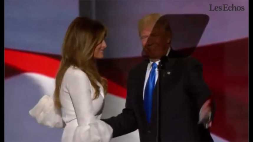 Illustration pour la vidéo  Quand Melania Trump s’inspire d’un discours de Michelle Obama