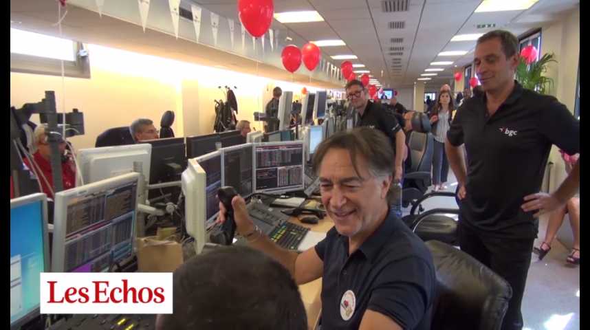 Illustration pour la vidéo Des stars, traders d'un jour, au BGC Charity Day