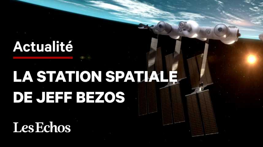 Illustration pour la vidéo Les images de la station spatiale que veut construire Jeff Bezos