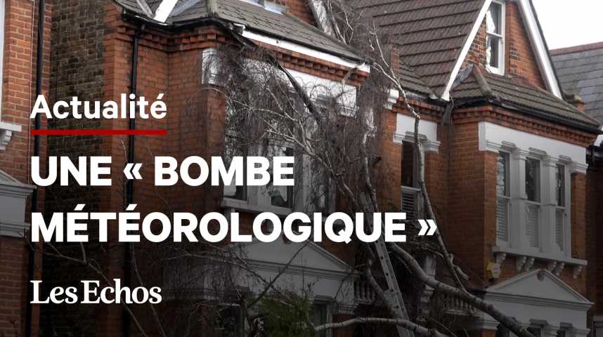 Illustration pour la vidéo Le nord de l’Europe balayé par la tempête Eunice