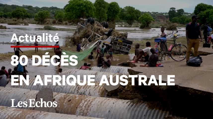 Illustration pour la vidéo La tempête tropicale ANA frappe de plein fouet l’Afrique australe