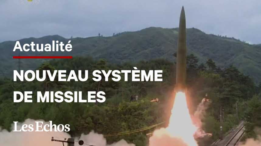 Illustration pour la vidéo Les images du nouveau système de missiles de la Corée du Nord