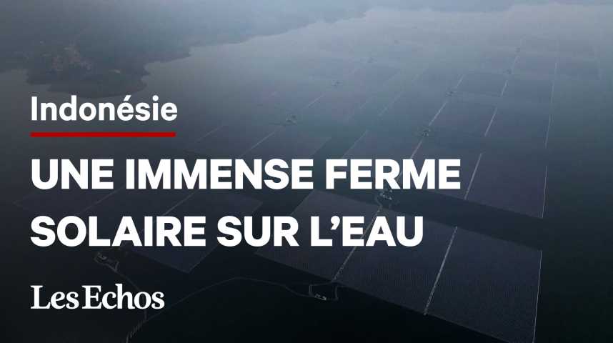 Illustration pour la vidéo Pourquoi l’Indonésie a construit le plus grand parc solaire flottant d’Asie du Sud-est