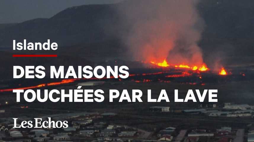 Illustration pour la vidéo L'Islande confrontée à sa cinquième éruption volcanique en près de trois ans