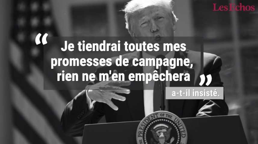 Illustration pour la vidéo Trump annonce le retrait des Etats-Unis de l’accord de Paris sur le climat