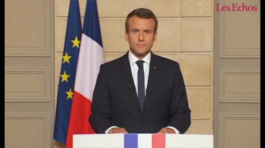 Illustration pour la vidéo Macron : « Ce soir, les Etats-Unis ont tourné le dos au monde »