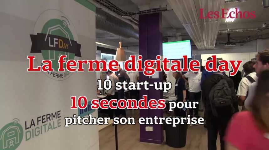 Illustration pour la vidéo La Ferme Digitale Day : 10 start-up, 10 pitchs, 10 secondes