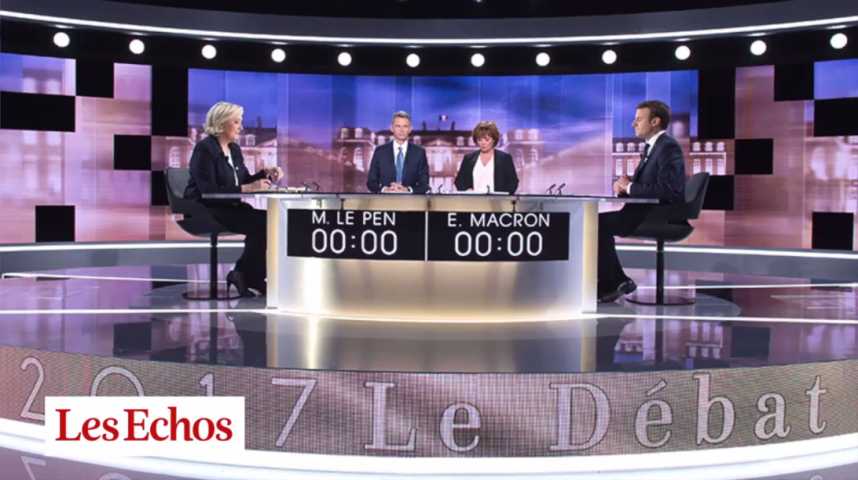 Illustration pour la vidéo L’œil de Jean-Marc Vittori : comment le débat a viré à la retraite de Russie pour Marine Le Pen