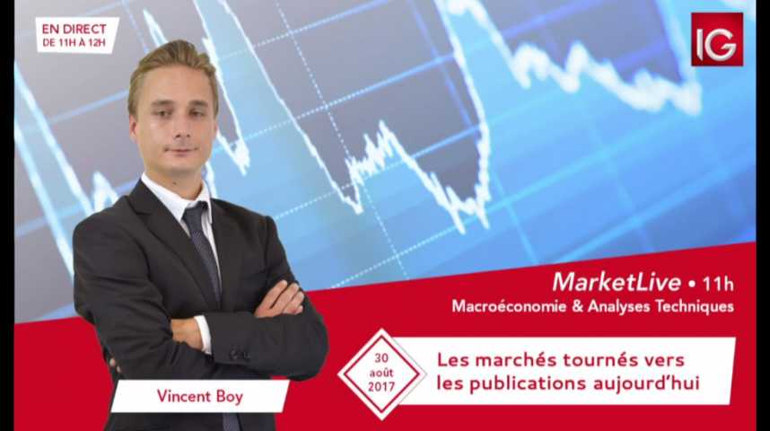 Illustration pour la vidéo #MarketLive 11h - Mercredi 30 aout 2017