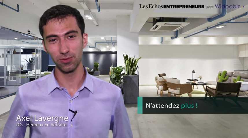 Illustration pour la vidéo Axel Lavergne - étudiant entrepreneur