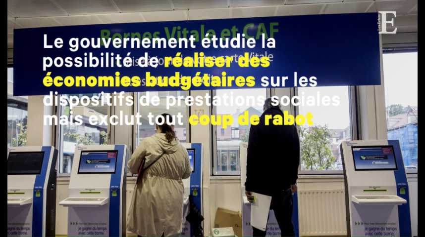 Illustration pour la vidéo Les prestations sociales, nouvelle piste du gouvernement pour trouver des économies budgétaires