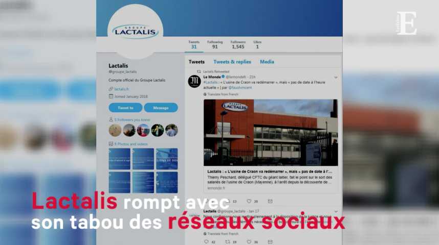 Illustration pour la vidéo Lactalis rompt avec son tabou des réseaux sociaux