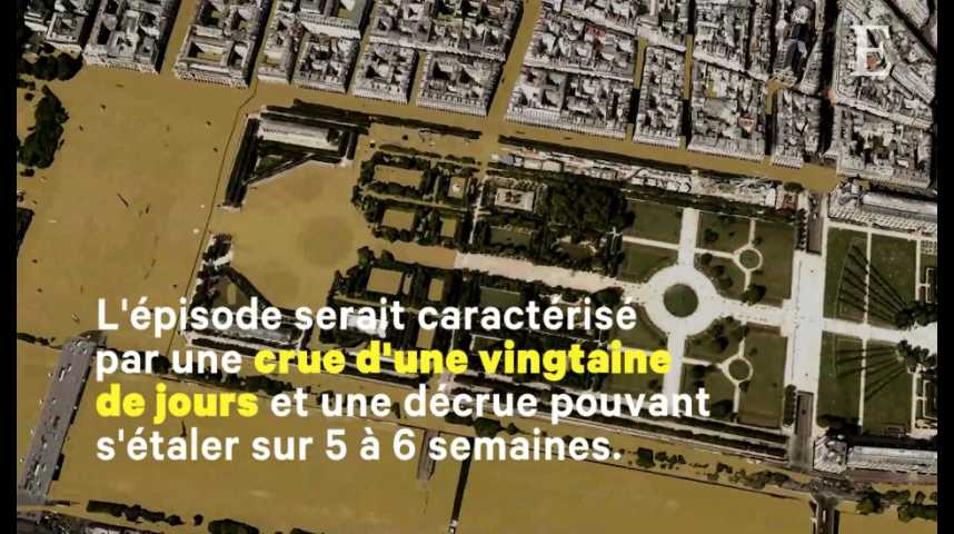 Illustration pour la vidéo Simulation : à quoi ressemblerait Paris sous une crue centennale ?
