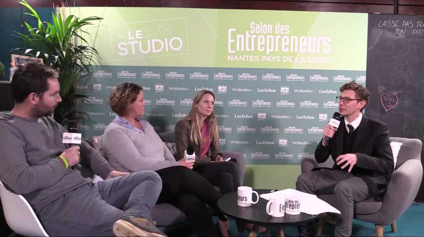 Illustration pour la vidéo After Conf' : Anne BROCHARD (L'ETINCELLE RH), Gabrielle RODIER (SWITCH UP) et Reynald NAULLEAU (VITE MON MARCHE)
