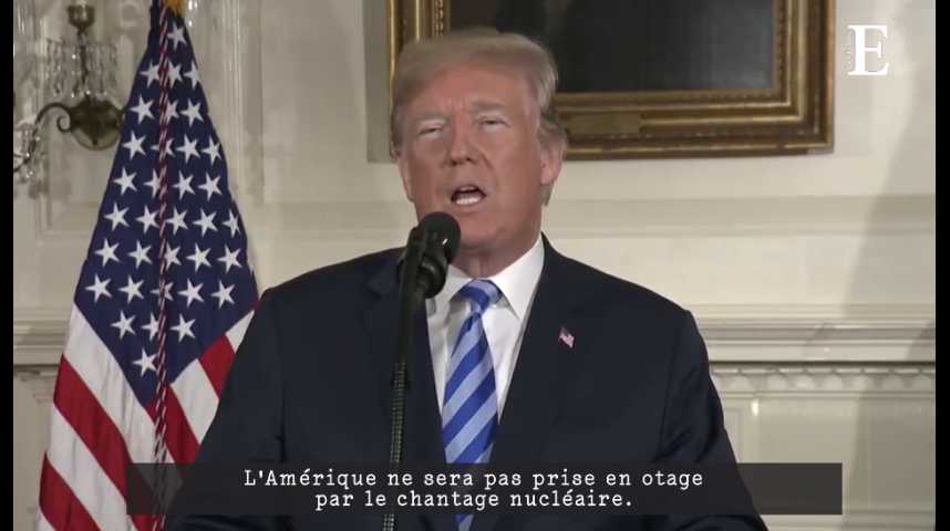 Illustration pour la vidéo Nucléaire iranien : Trump dénonce un accord "horrible" qui "n’aurait jamais dû être conclu"