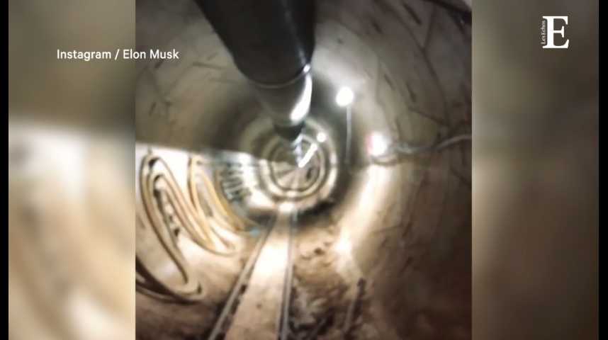Illustration pour la vidéo Elon Musk dévoile les premières images de son tunnel sous Los Angeles