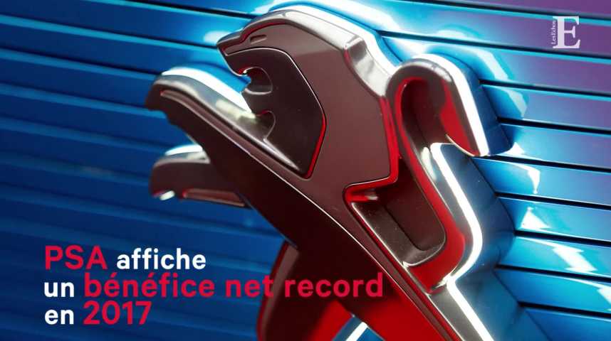 Illustration pour la vidéo PSA carbure avec un bénéfice net record en 2017