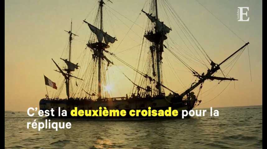 Illustration pour la vidéo L’Hermione repart en mer