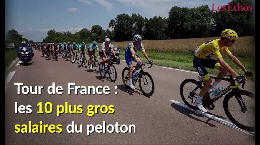Illustration pour la vidéo Tour de France : les 10 plus gros salaires du peloton 