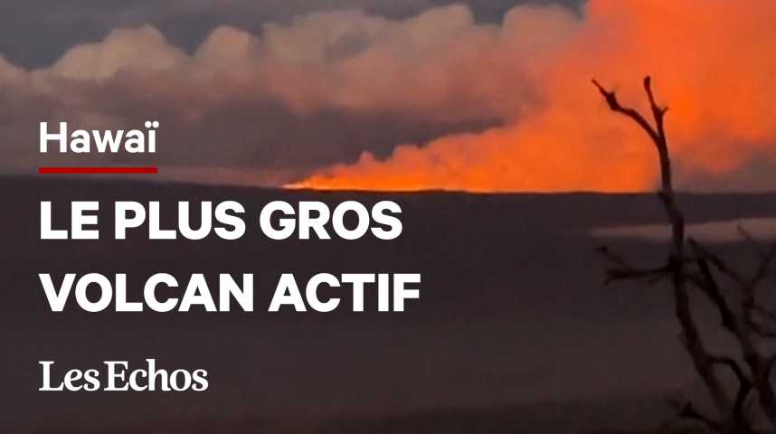 Illustration pour la vidéo Le plus gros volcan actif du monde en éruption à Hawaï