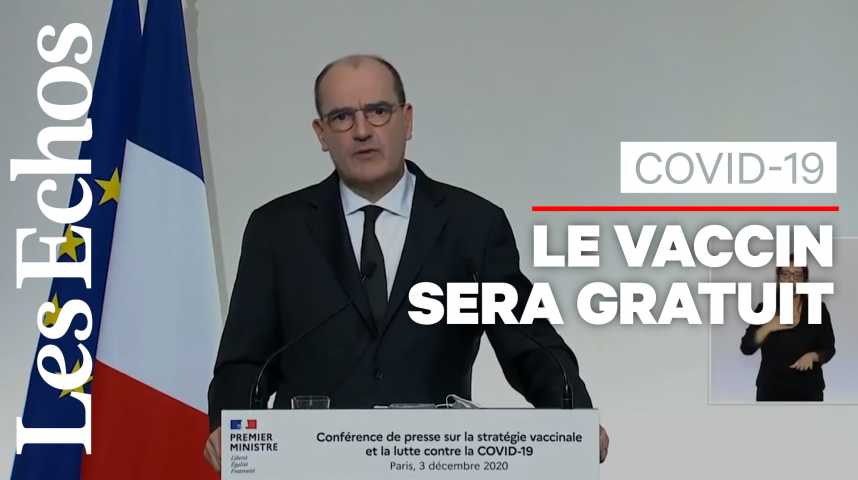 Illustration pour la vidéo Jean Castex dévoile le calendrier de vaccination contre le covid-19
