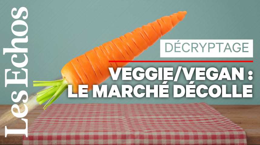 Illustration pour la vidéo Produits vegans ou végétariens : les ventes décollent en supermarché