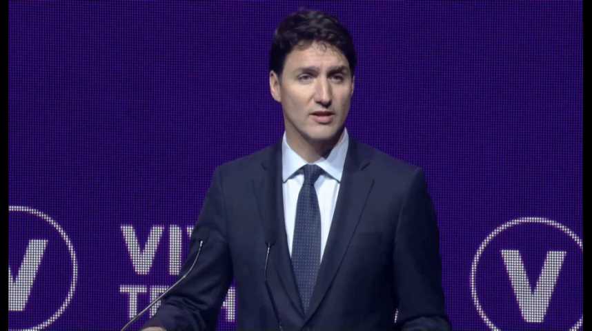 Illustration pour la vidéo VivaTech : réécoutez l'intervention de Justin Trudeau