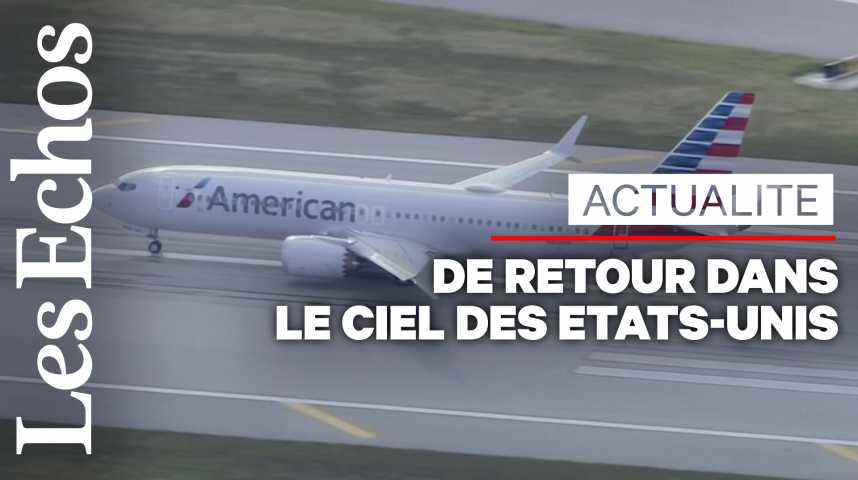 Illustration pour la vidéo Le Boeing 737 MAX retrouve le ciel des États-Unis après 20 mois au sol