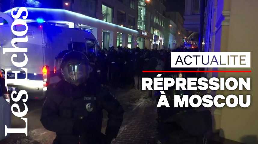 Illustration pour la vidéo En Russie, plus de 1000 arrestations lors de rassemblements pro-Navalny