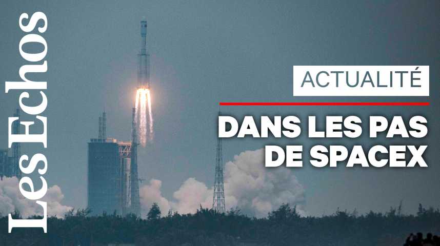 Illustration pour la vidéo La Chine lance une nouvelle fusée qui sera, à terme, réutilisable