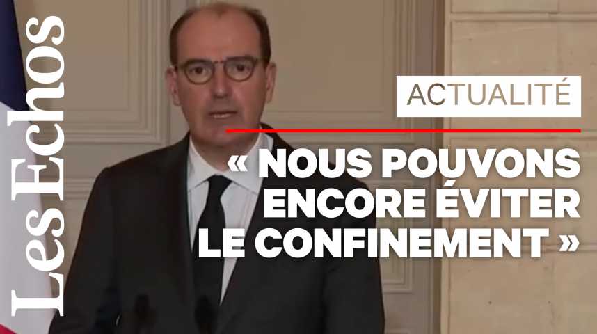 Illustration pour la vidéo Jean Castex annonce un durcissement des restrictions, mais pas de reconfinement